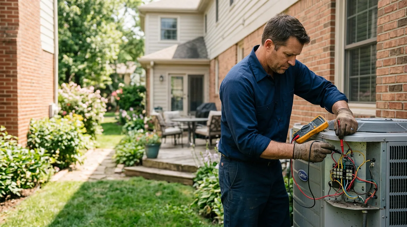 HVAC technician working near New Durham, NH